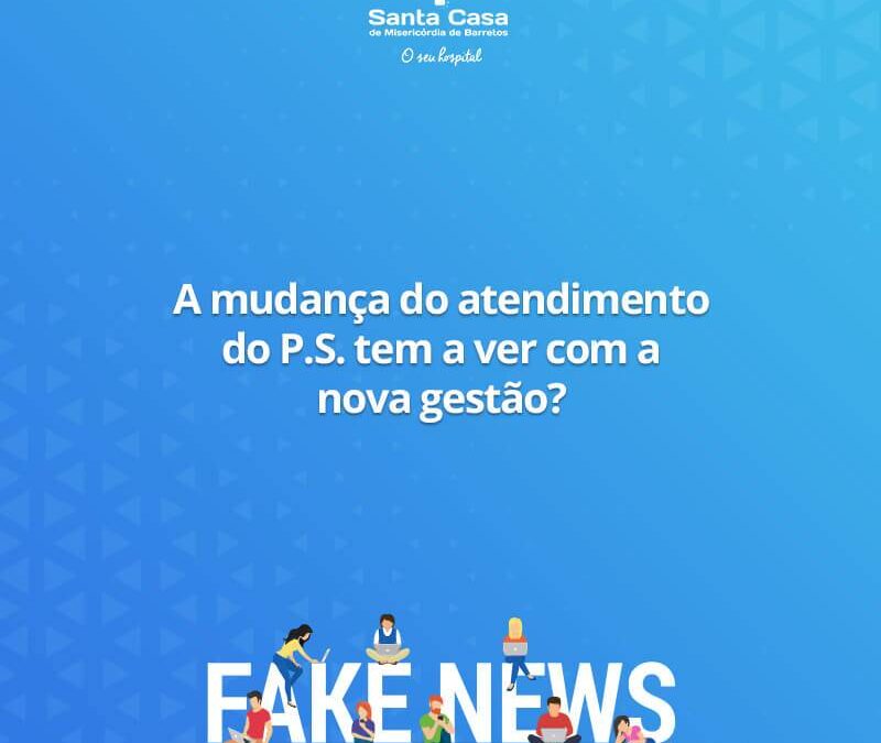 A mudança do antedimento do P.S. tem a ver com a nova gestão?