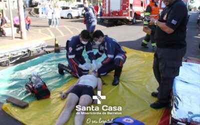 Plano de Contingência/Simulado aconteceu na Santa Casa