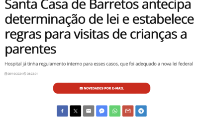 Santa Casa de Barretos antecipa determinação de lei e estabelece regras para visitas de crianças a parentes