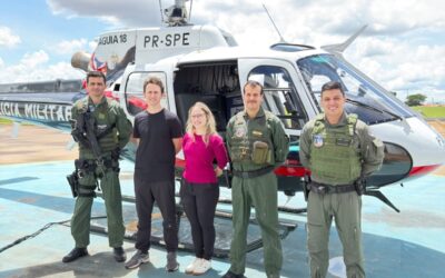 Santa Casa de Barretos realiza 14º transplante cardíaco com apoio do helicóptero Águia da Polícia Militar